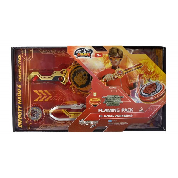 169089 Дзиґа Infinity Nado VI Flaming Pack Палаючий Бойовий Ведмідь (Blazing War Bear)