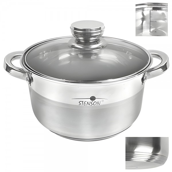 69595 Каструля з кришкою інд.дно "Classico" 4.7л 24*13см MH-2729