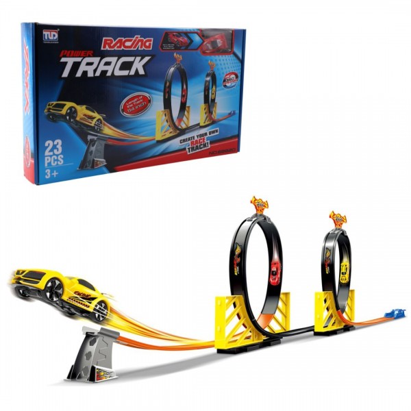 222286 75296 TRACK RACING конструктор дитячий ігровий: гоночний трек з машинкою на 23 деталі