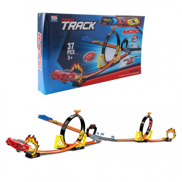 222287 75272 TRACK RACING конструктор дитячий ігровий: гоночний трек з 2-ма машинками на 37 деталей