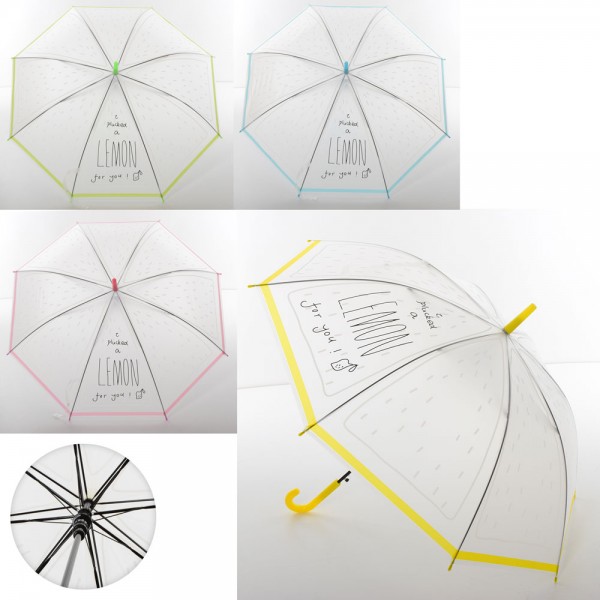 84492 Парасолька дитяча MK 3611 дов.75см,трост.67см,діам.91см,спиця52см,клейонка,малюн.,прозор.,4кол.,кул.