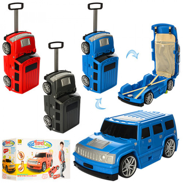 30928 Сумка MK 1182 валіза-машина, на колесах, 3 кольори, кор., 55-32-21 см.