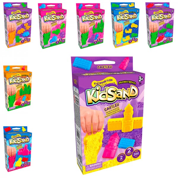 243868 Набір креативної творчості "Кінетичний пісок "KidSand" коробка міні 200 г укр (16)