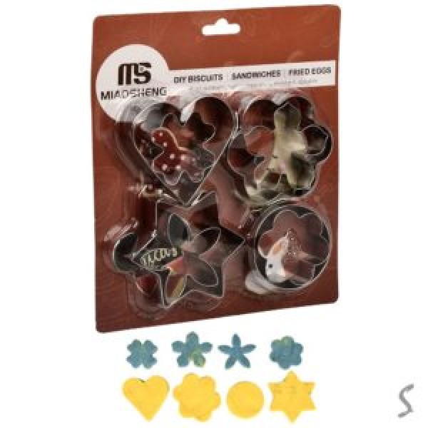 253907 Вирубки кондитерські для тіста та печива MS "Floral" 8шт/наб 16.5*24см., R97584/R97574-10