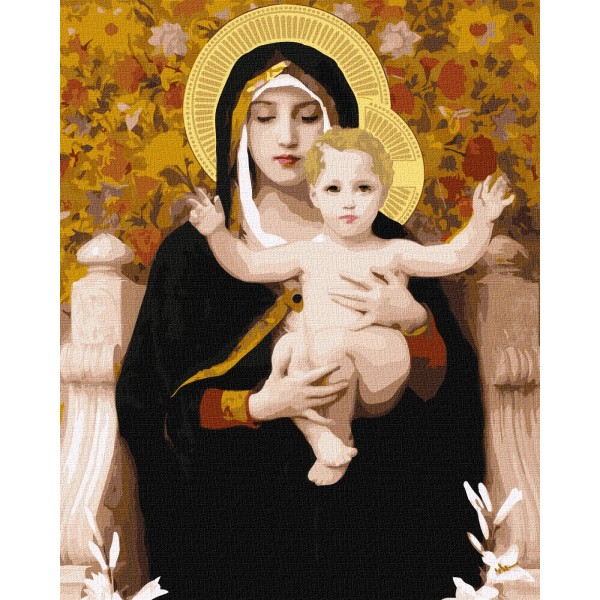 149672 Набір для розпису по номерах. "Мадонна з ліліями" 40х50см