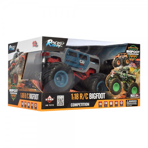 124884 Джип HB "RACING RALLY" Bigfoot competition DL18A07 радіокер.2,4G, акум., 1:18