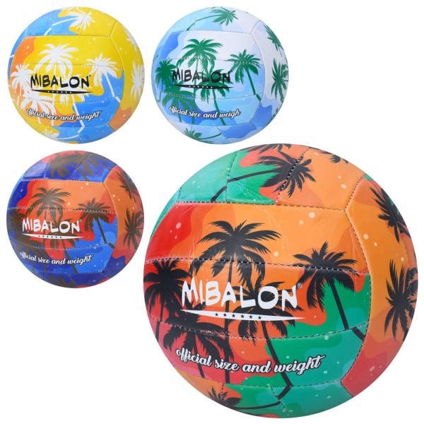 247935 М'яч волейбольний MS 4863 офіційний розмір, ПУ, 240-260г, 4 кольори, у пакеті