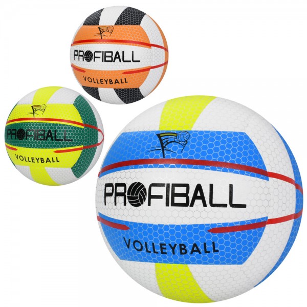 247937 М'яч волейбольний MS 4921офіційний розмір, ПУ, 250-270г, 3 кольори, у пакеті