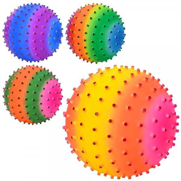 247942 М'яч дитячий MS 4914 масажний, 30см, 250-260г, 4 кольори, у пакеті