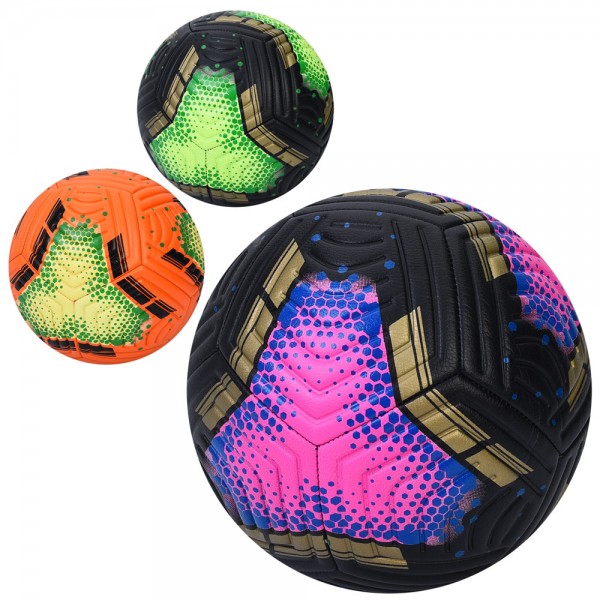 247946 М'яч футбольний MS 4867 розмір 5, ПВХ, 420-440г, 3 кольори, у пакеті