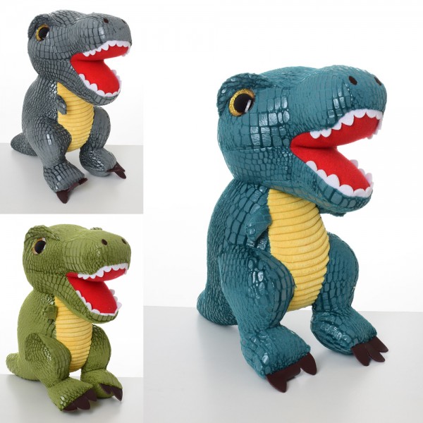 88765 М'яка іграшка MP 2009 динозавр, 3 кольори, кул., 25 см.
