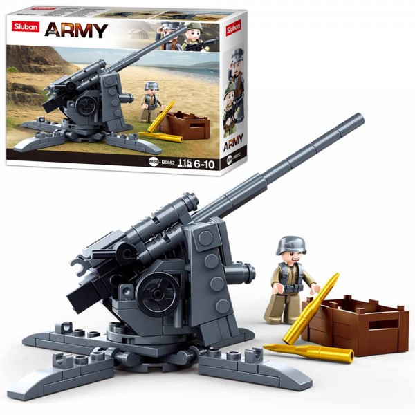 110885 Конструктор SLUBAN M38-B0852 "Army": Пушка, 115 дет.