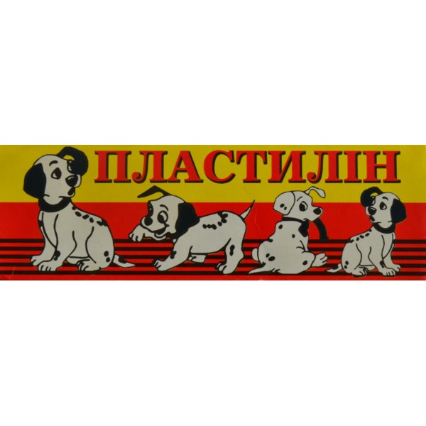 194196 Пластилін Тетрада, 8 кольорів, 200г, карт коробка ,собачки, 49057, 64 шт/уп