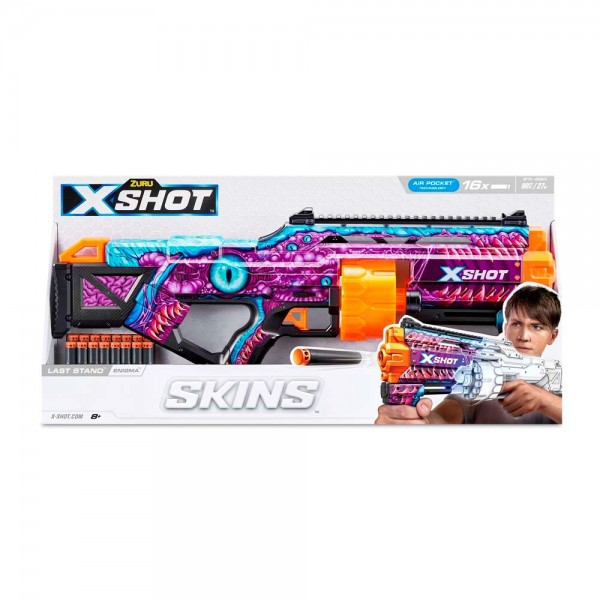 174799 Швидкострільний бластер X-SHOT Skins Last Stand Enigma (16 патронів), 36518L