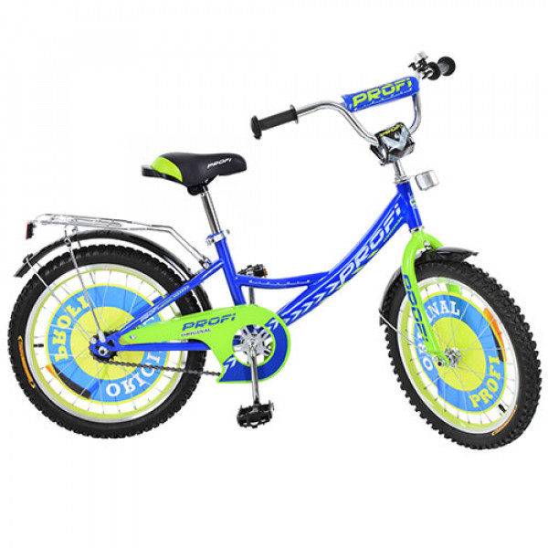 24655 Велосипед дитячий PROF1 G2041 20'' синій, дзвінок, підніжка.