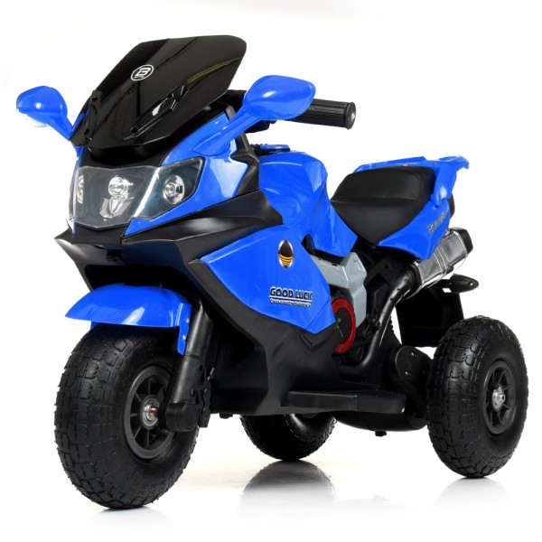 101245 Мотоцикл M 4189AL-4 2 мотори 25W, 1 акум. 6V7AH, муз., світло, MP3, USB, TF, шкіра, синій.