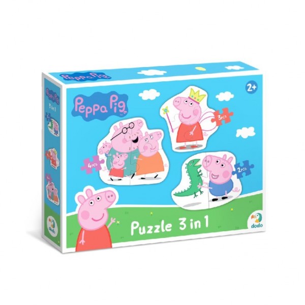 144838 200338 Пазл 3 в 1 «Peppa Pig»