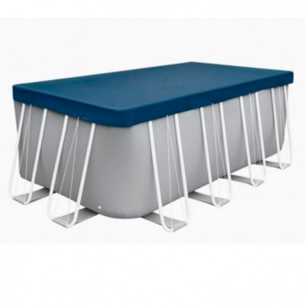 246466 Тент 28087 тент-чохол, для каркасного басейну 732х366см, напуск 20см, факт.розм.772х406см