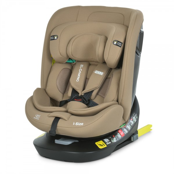 246285 Автокрісло ME 1188 i-HOLD Natural Beige дитяче, i-SIZE R129,фаза1,2(зріст дит.40-150см),пов.360⁰,беж