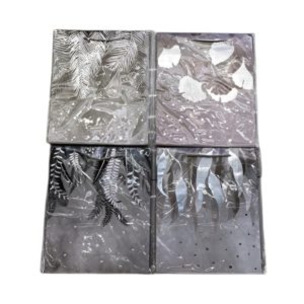 262890 Пакет подарунковий паперовий S "Silver Fern" 18*24*8.5см