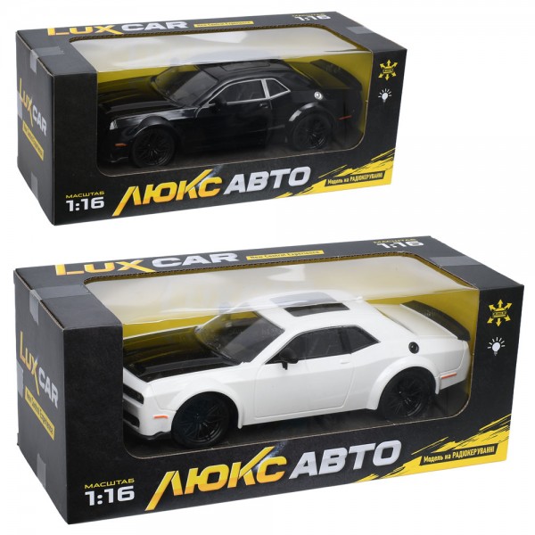 253222 Машина M 6423 р/к, акум, 26,5см, 1:16, світло, гумові колеса, USBзарядне, 2 кольори, в коробці