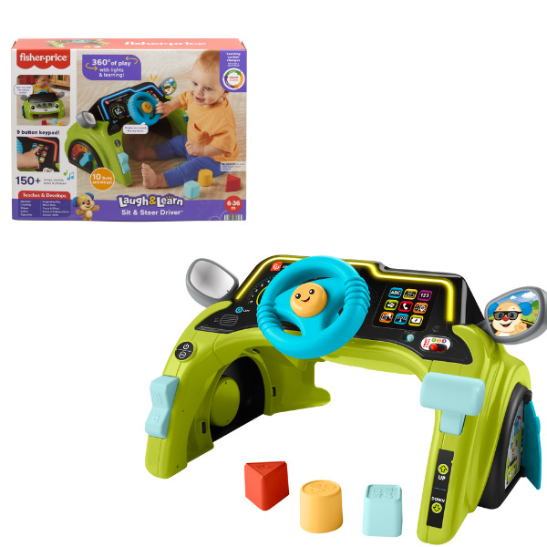 208521 Інтерактивне кермо "Маленький водій" з технологією Smart Stages Fisher-Price