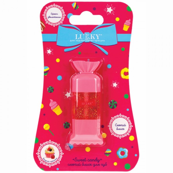 248847 Сяючий блиск для губ Sweet Candy, кораловий, з ягідним ароматом