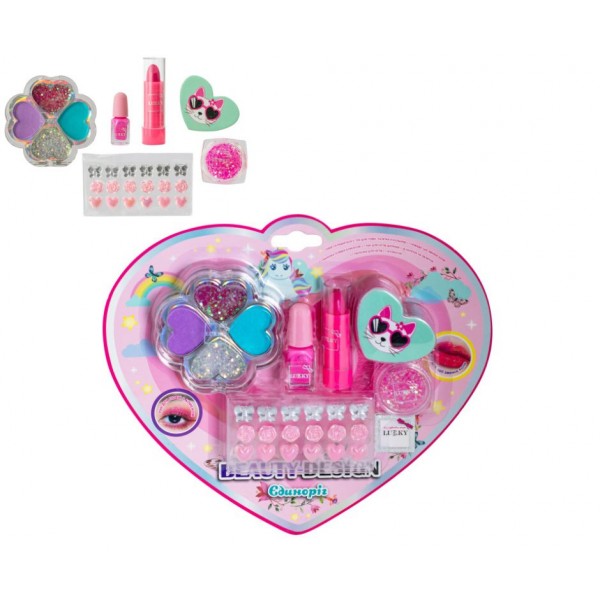 247588 Набір косметики для дівчат "Єдиноріг-Сердечко"