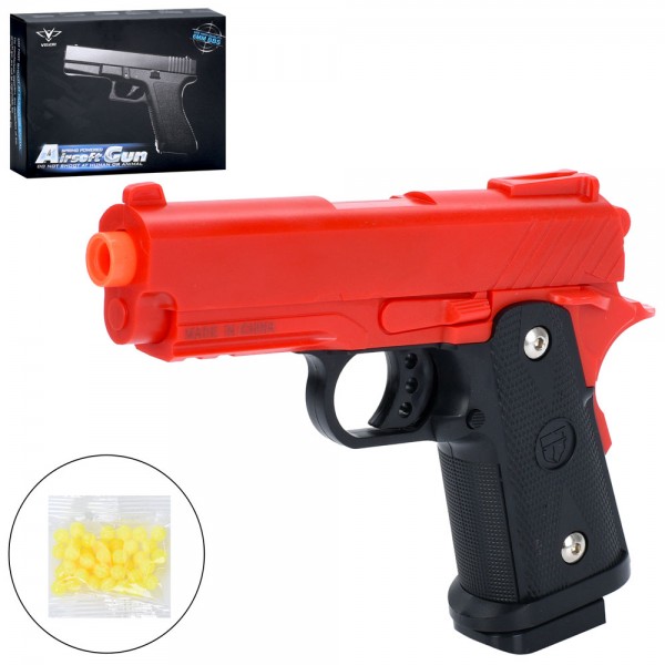 244650 Пістолет V314-Red пластикові кулі, червоний, кор., 23-17-4 см.
