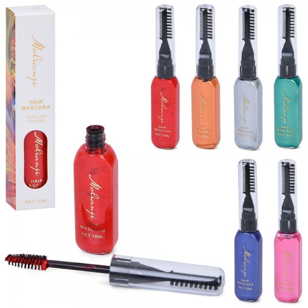 247564 Косметика YG0440 (150шт) фарба для волосся/для брів/для вій, 6 кольорів, 2,5-12,5-2см