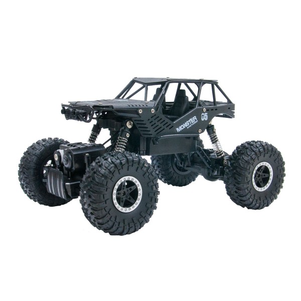 145812 Автомобіль OFF-ROAD CRAWLER з р/к - TIGER (матовий чорний, акум. 4,8V, метал. корпус, 1: 18)