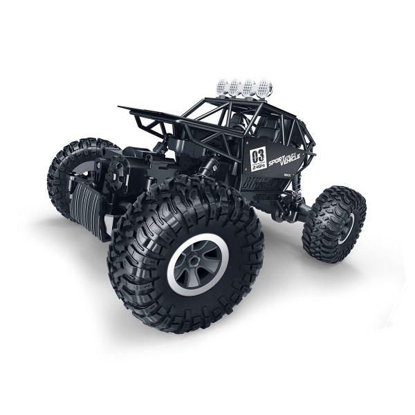 197767 Автомобіль OFF-ROAD CRAWLER з р/к - MAX SPEED (матовий чорний, метал. корпус, 1:18)