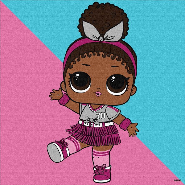 247519 Набір для розпису по номерах для дітей "L.O.L Surprise! Game on. Foxy" 25x25см