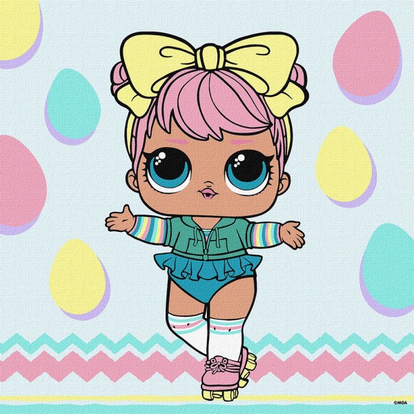 247521 Набір для розпису по номерах для дітей "L.O.L. Surprise! Spring Bling DAWN" 30х30см