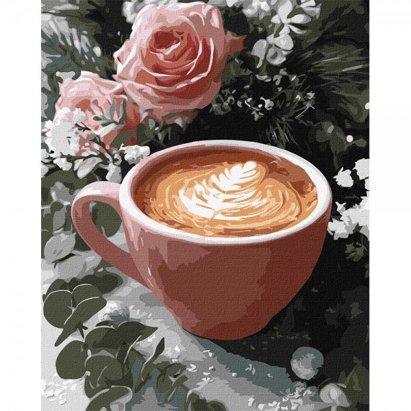 247523 Набір для розпису по номерах "Новорічне лате" 40х50см