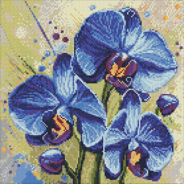 247528 Набір з алмазною мозаїкою "Ніжна орхідея" 40х40см