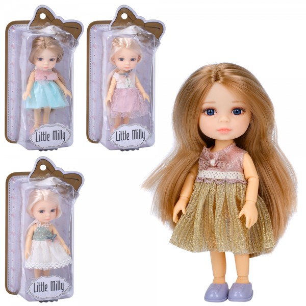 215344 Лялька 92008-F-G шарнірна, 4 види, бліст., 13,5-23-5,5 см.