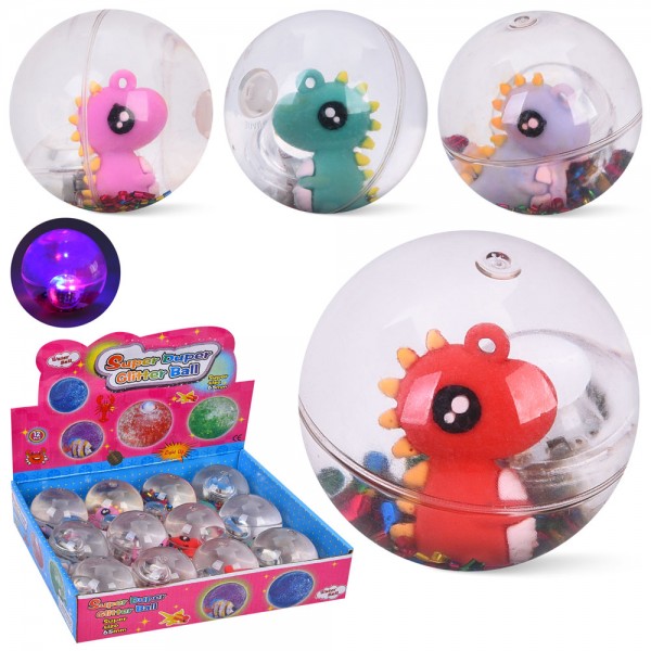 247953 Стрибуни MS 4880 водяні, дракон, світло, 5,5 см, бат(табл),12шт(4кольори) дисплей