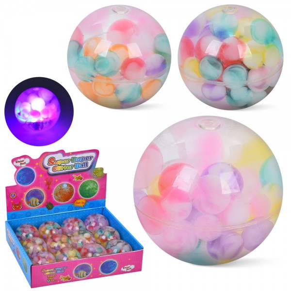 247954 Стрибуни MS 4881 водяні, світло, 5,5 см, бат(табл), 12шт дисплей 