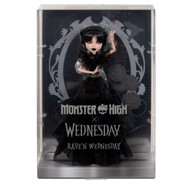 185433 Колекційна лялька Венздей "Танці Rave'N", Monster High X Wednesday