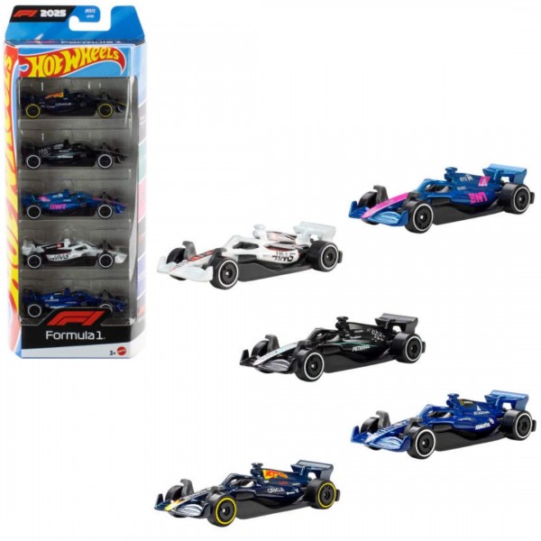 248441 Набір з 5-и базових машинок "Формула 1" Hot Wheels