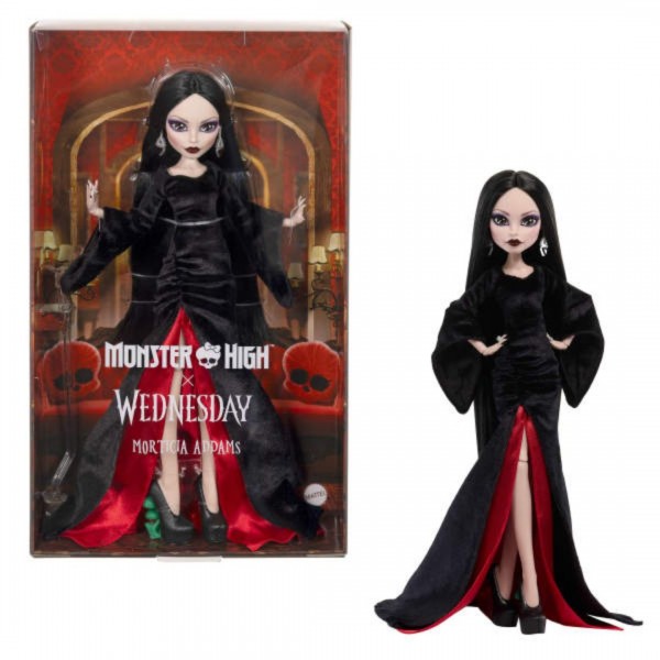 252557 Колекційна лялька Мортиція Аддамс, Monster High X Wednesday
