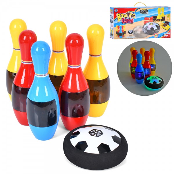 217073 Боулінг MR 1378 кеглі 6 шт., аером'яч, муз., світло, бат., кор., 50-26-9 см.