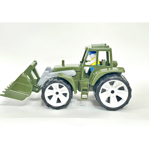 152636 Іграшка дитяча "Трактор BAMS 1 ківш" вiйськовий BAMSIC, арт.007/19 Бамсик
