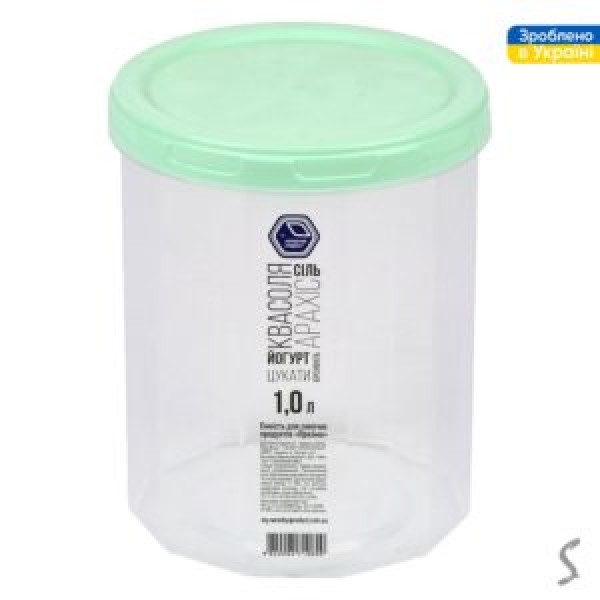 245660 Контейнер харчовий з різьбленням 1.0л d11*13.5см NP-83м