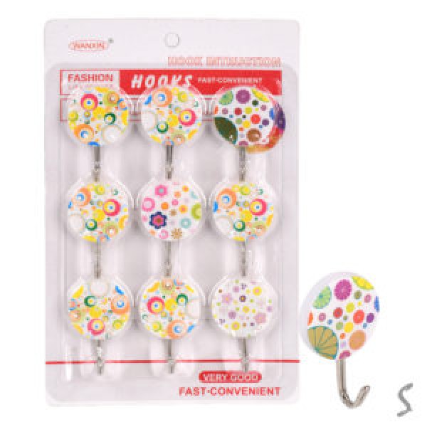 150075 Гачки самоклеючі 9шт/наб 3.5*5см WHW11561-98