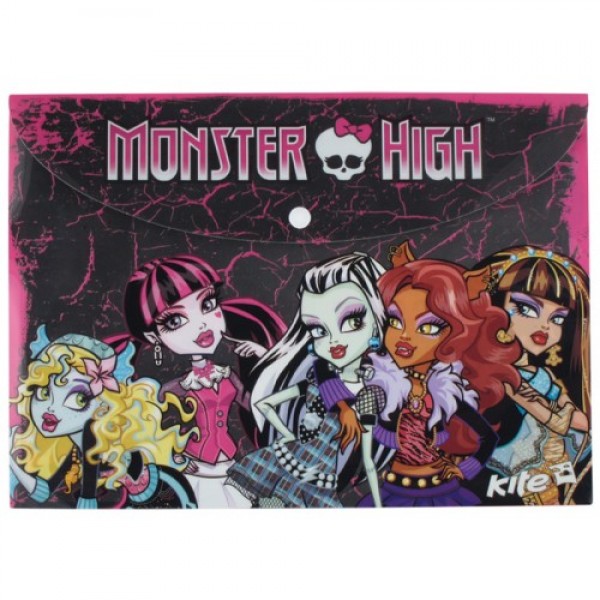 180202 Папка на кнопці, А4 Monster High