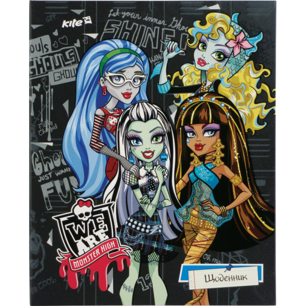 306 Щоденник шкільний УФ-лак, Monster High-2