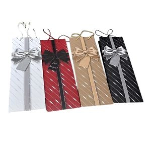 262916 Пакет паперовий під пляшку "Chic Ribbon" 12*9*35см