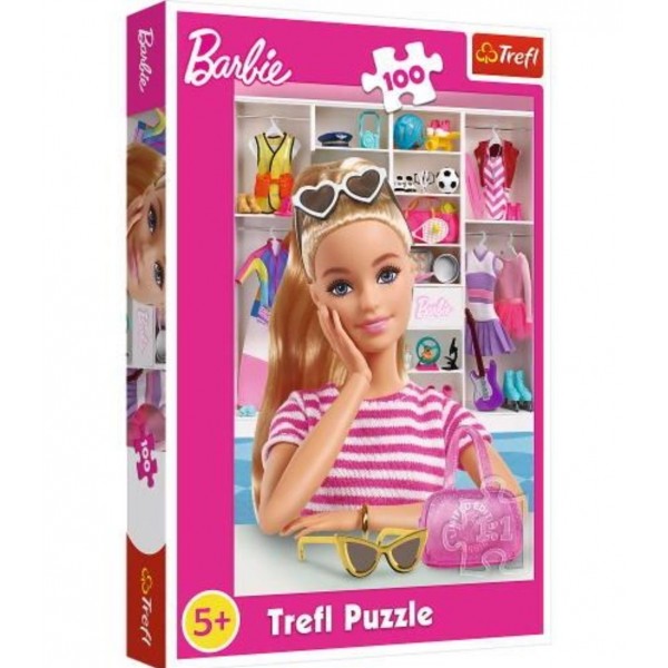 182127 Пазли Trefl 16458 Барбі, Гардероб Barbie 100 дет.